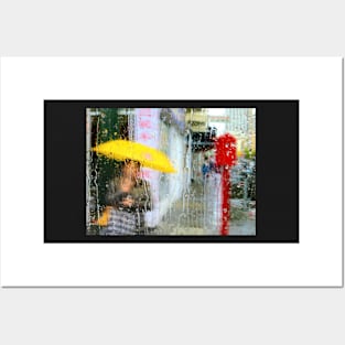 Girl with the Yellow Umbrella Posters and Art